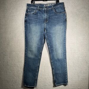 Devil Dog Jeans 38x32 Mens Athletic Fit Tapered Leg Stretch Whiskering